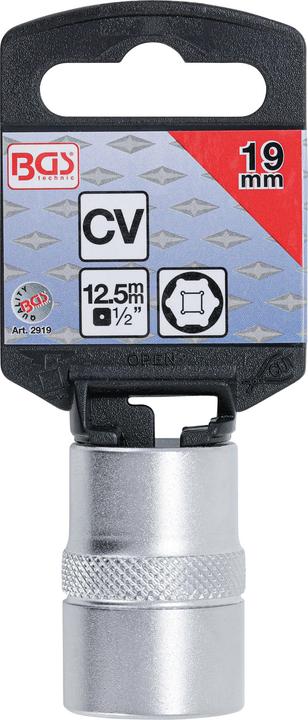 Actual product image BGS Socket, Hexagon 12.5 mm (1/2") Drive 19 mm (19 mm)