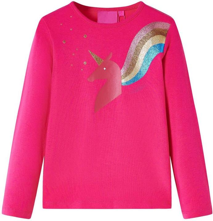 Immagine prodotto vidaXL Camicia a maniche lunghe per bambini rosa brillante 104,Materiale: 95% cotone (104)
