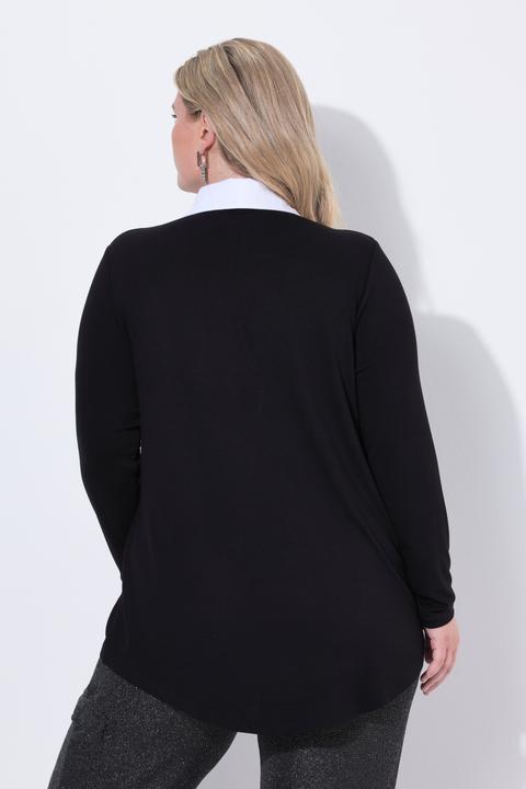 Produktbild Miamoda Pullover, A-Linie, abnehmbarer Hemdkragen (50)