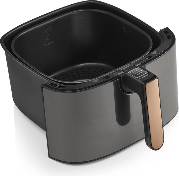 Actual product image Arzum AR2074-B Hot Air Deep Fryer Timer function, overheating protection Copper, Black