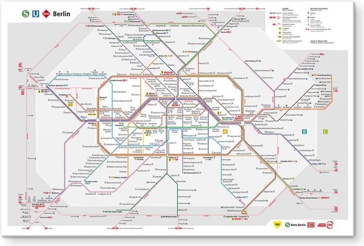 Immagine prodotto BVG Berlino - Rete Berlino (60 x 40 cm)