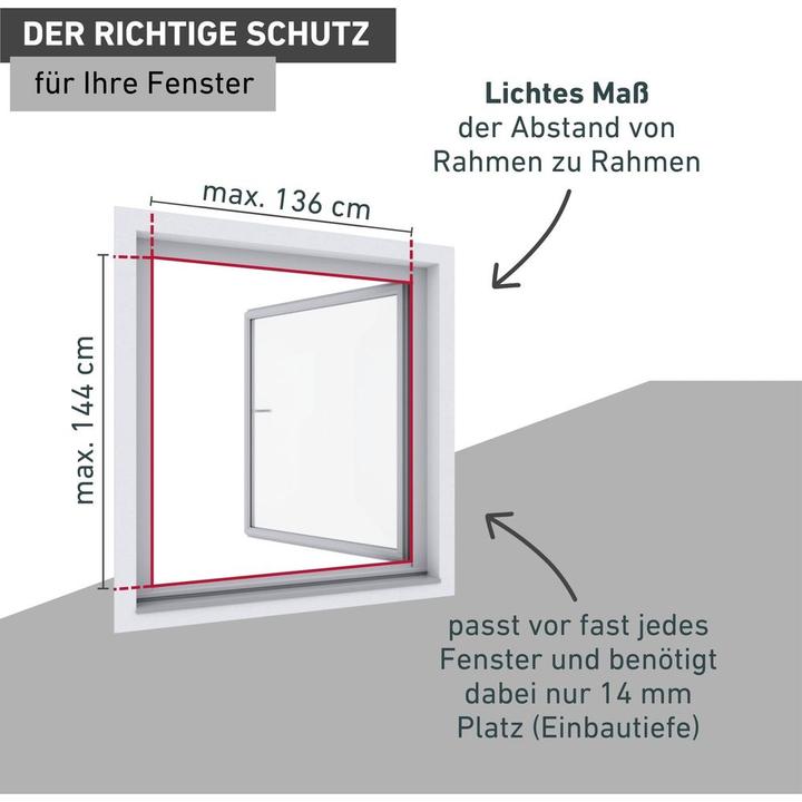 Produktbild Windhager Expert Rahmen IS Fenster 140x150 cm (140 x 150 cm)