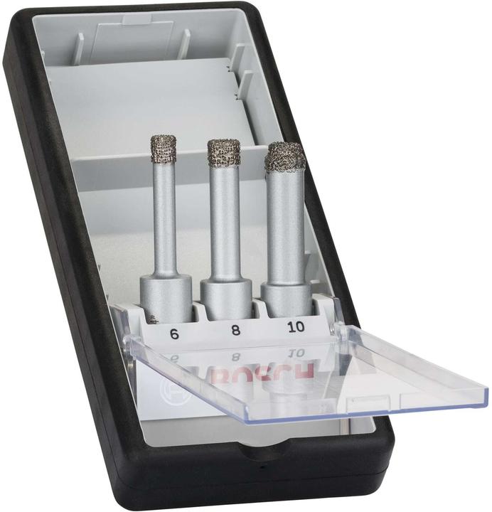 Produktbild Bosch Professional Zubehör PRO Ceramic dry Bohrer-Set, 6 x 33, 8 x 33, 10 x 33 mm, 3-tlg. (10 mm, 6 mm, 8 mm)