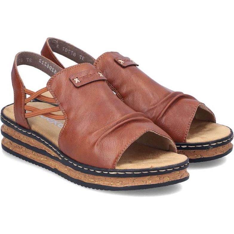 Rieker, Vrouwen, Sandalen, Damensandalen, Bruin, (37)