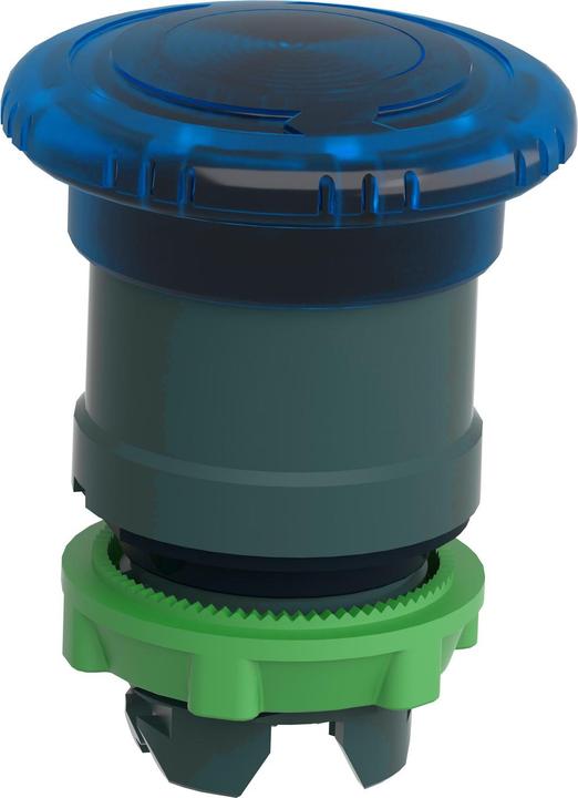 Produktbild Schneider Electric Leuchttaster Pilzkopf blau rund IP66