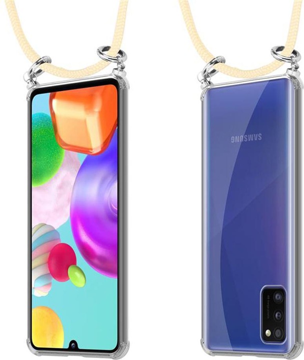 Produktbild Cadorabo TPU Handy Kette SILBER Cover