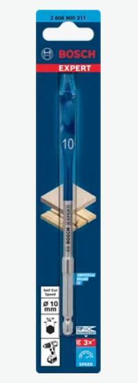 Actual product image Bosch Professional Zubehör EXPERT Self Cut Speed Flat Milling Drill, 10 x 152 mm