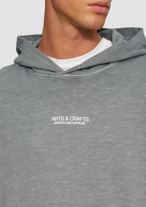 Produktbild S.Oliver Sweatshirt Hoodie mit Flammgarn-Struktur im Relaxed Fit (XXL)