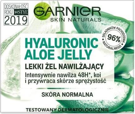 Actual product image Garnier Hyaluronic Aloe Jelly Moisturizing Gel For Normal / Combination Skin 50ml (50 ml, Face gel)