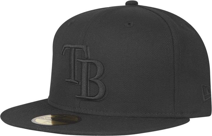 Actual product image New Era 59Fifty Cap - MLB BLACK Tampa Bay Rays - 7 1/8 (7 1/8)