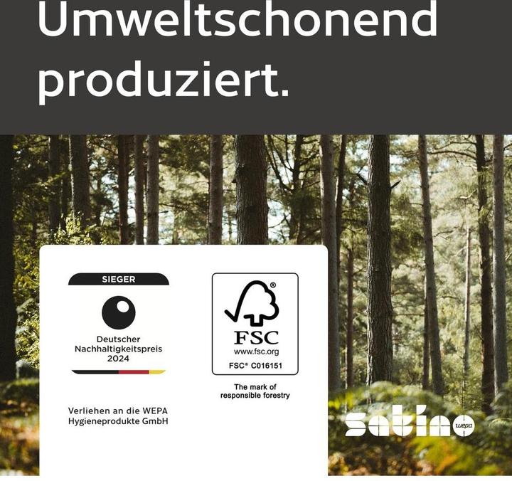 Actual product image Wepa Cosmetic wipes Cube 210600 Satino Prestige, 60 wipes