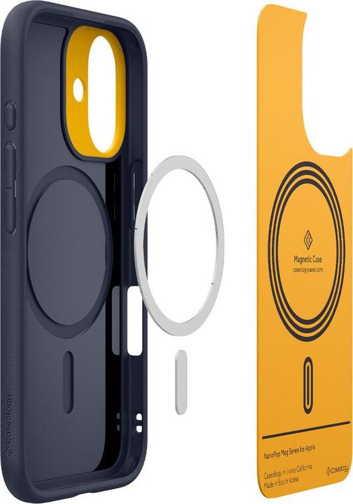 Produktbild Spigen Caseology Nano Pop mit MagSafe-Unterstützung für Apple iPhone 16 Blaubeermarine (Apple iPhone 16)