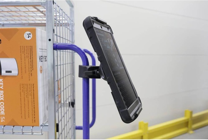 Actual product image Durable TOUGH CLAMP tablet holder 7-13"/-23mm/black