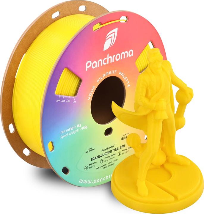 Actual product image Polymaker Panchroma™ PLA Translucent (PLA, 1.75 mm, 1000 g)