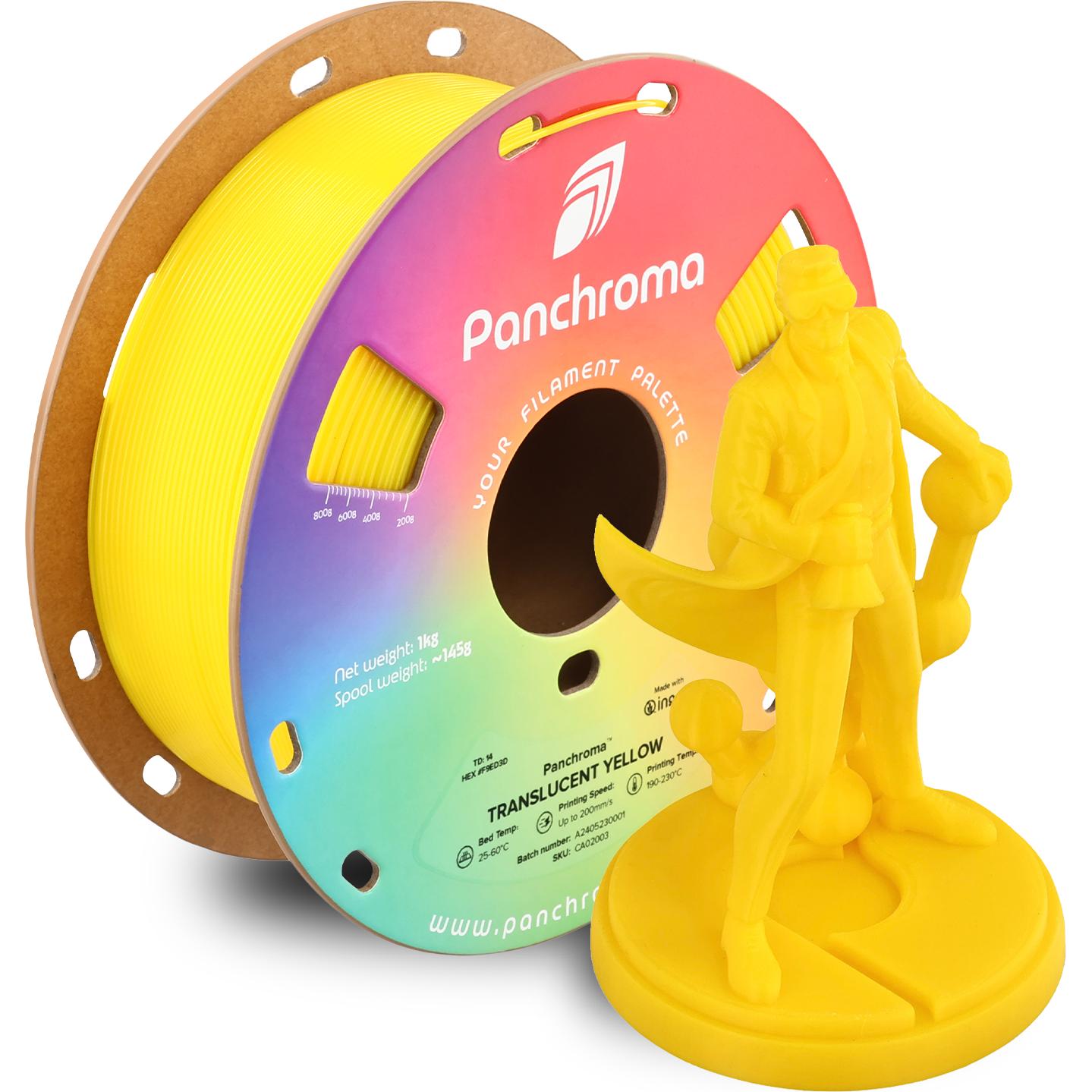 Polymaker Panchroma™ PLA Translucent (PLA, Transparent), 3D Filament, Transparent