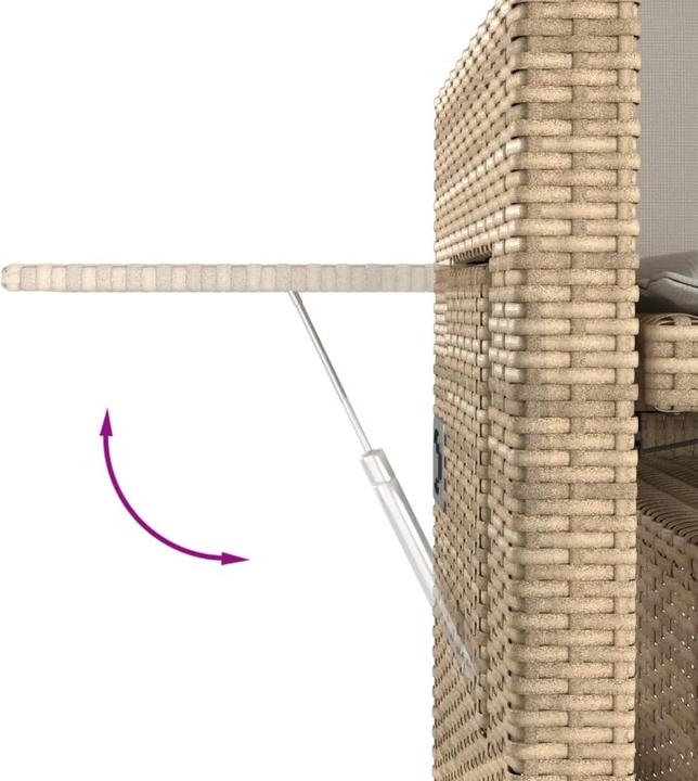 Image du produit vidaXL Ensemble salon de jardin 10 pièces avec coussins