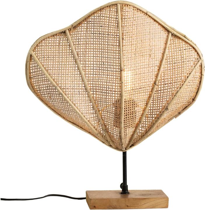 Produktbild Lampe Tisch Muschel Rattan Metall (E27)