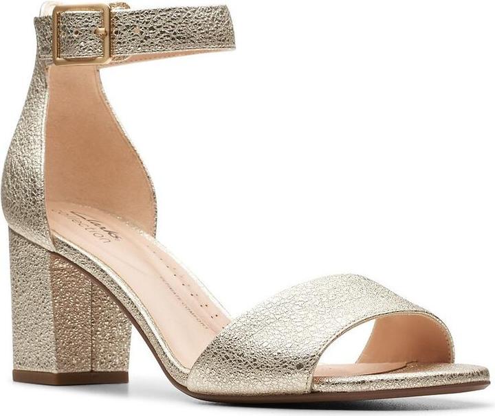 Immagine prodotto Clarks Dames Deva Mae enkelbandje hakken, Goud, 41 EU (41)