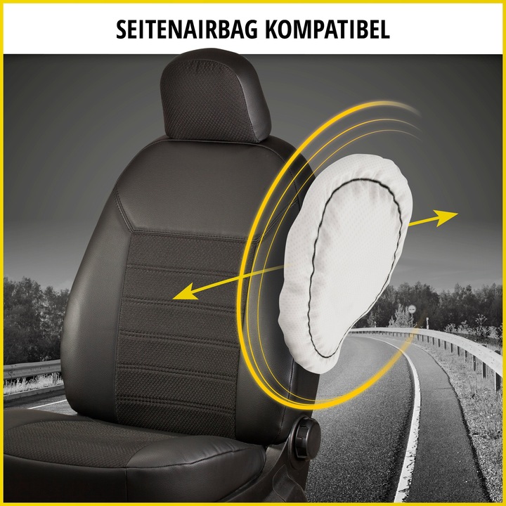 Produktbild Walser Premium Autositzbezug für Iveco Daily V 2011-02/2014, 2 Einzelsitzbezüge vorne