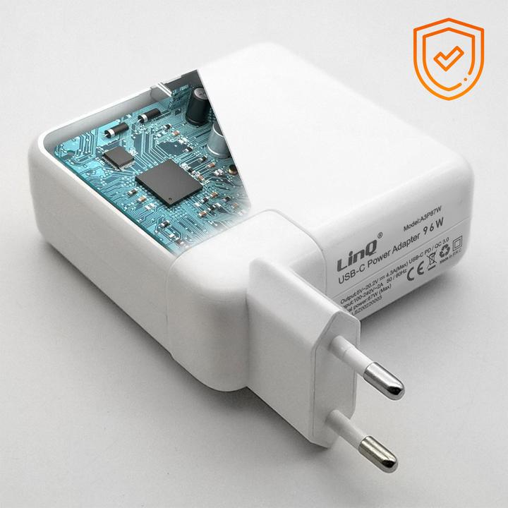 Produktbild LinQ 96W Netzladegerät, USB-C Kabel, 2m (96 W, 1 Port)