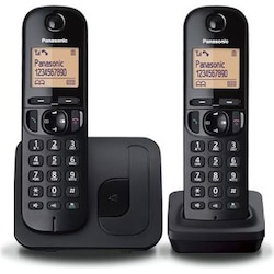 Panasonic KX-TGC212FXB Cordless phone, Black, Telefon, Schwarz