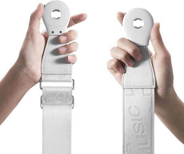 Actual product image Lava Music Guitar strap Ideal Strap 2 White with string crank