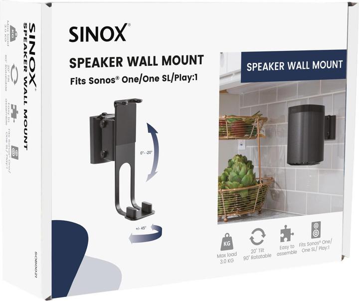 Immagine prodotto Sinox Un SONOS® One One SL Play:1 Spe (1 pz., Installazione a parete, Inclinabile, Rotante)