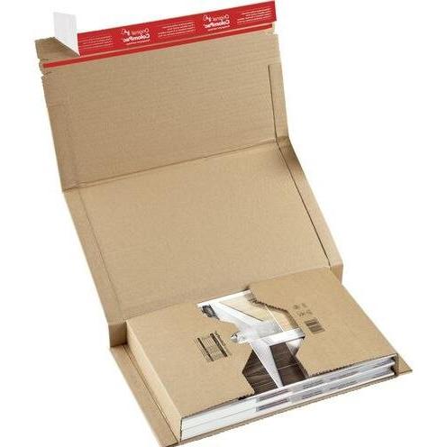 Thumbnail - Colompac, Versandkarton + Versandbox, CP020.12 Flexible Wickelverpackung aus Wellpappe, 325 x 250 x 80 mm, braun (32.5 x...