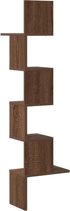 Image du produit vidaXL Wand-Eckregal Braun Eichen-Optik 32x32x127,5 cm Holzwerkstoff