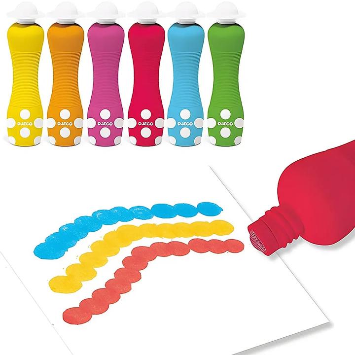 Image du produit Djeco 6 stylos avec pointe en mousse (6 x)