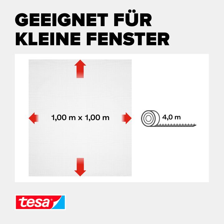 Actual product image tesa Insect screen STANDARD for windows, with Velcro tape, without drilling (100 x 100 cm)