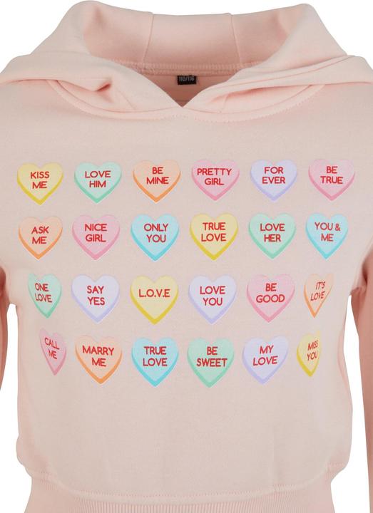 Produktbild Mister Tee Kids Sweet Heart Candy Cropped Hoody - 15607 (158, 164)