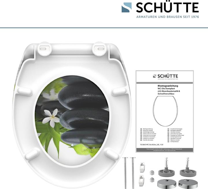 Produktbild Schütte WC Sitz Duroplast WC-Sitz JASMIN Absenkautomatik Schnellverschluss Quick Release 82367 Steine