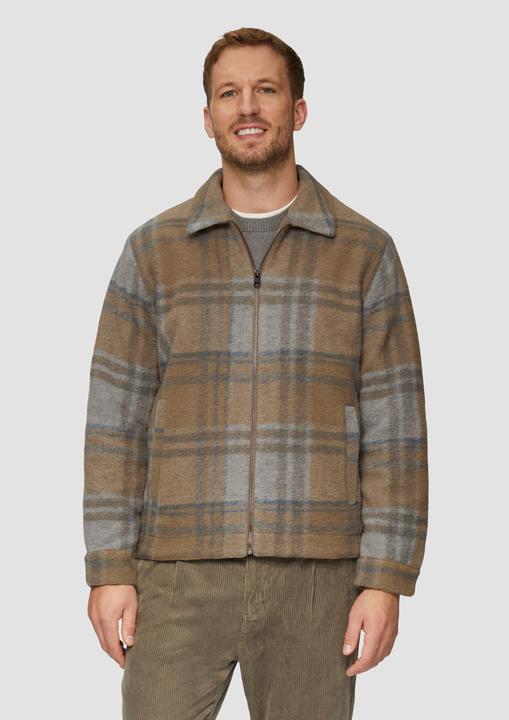 Produktbild S.Oliver Outdoor-Jacke Karierte Hemdjacke aus Wollmix (L)