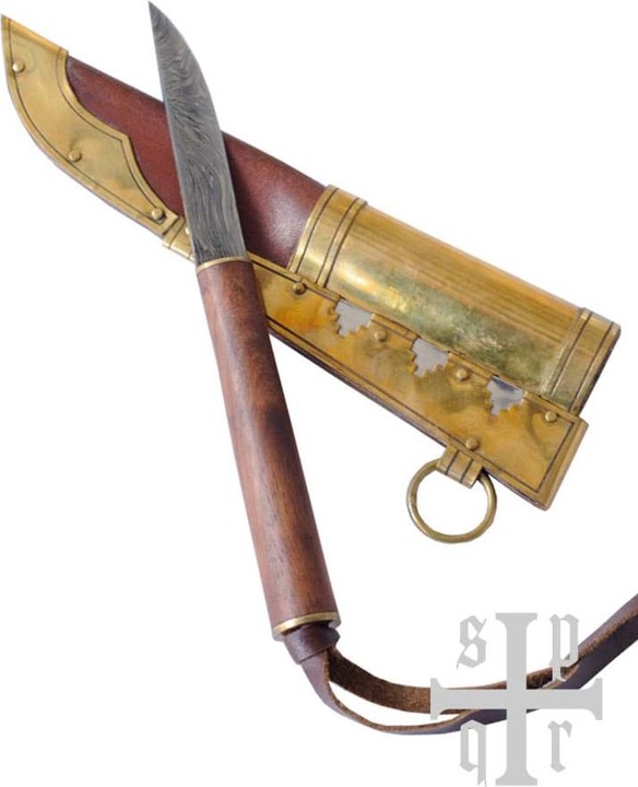 Produktbild Battle Merchant Kleines Wikinger-Messer aus Gotland Damaststahl
