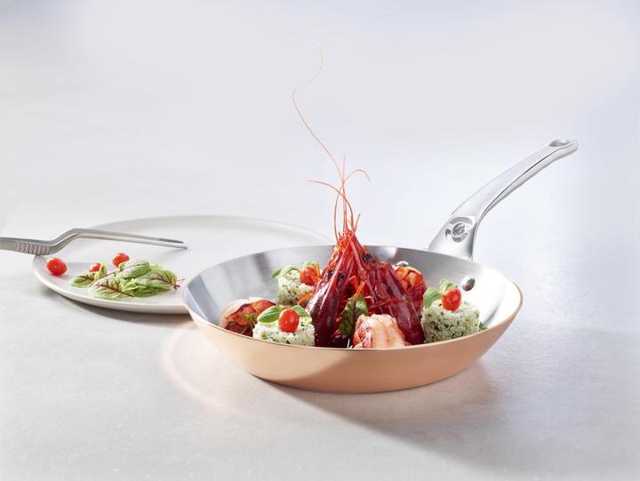 Immagine prodotto de Buyer prima matera (24 cm, Padella per friggere, Rame, Acciaio inossidabile)