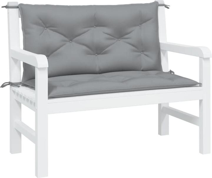 Actual product image VidaXL Garden bench cushions 2 pcs. O x ford fabric (100 x 50 x 7 cm)