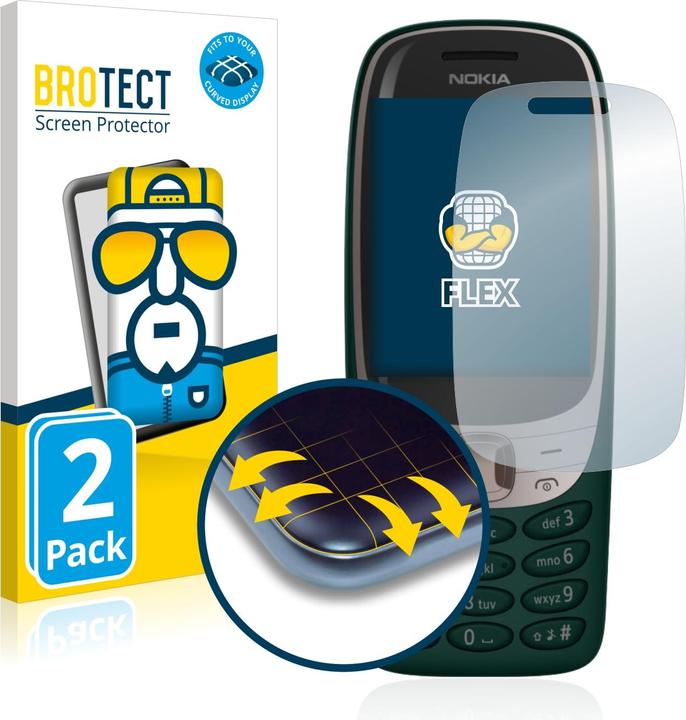 Produktbild BROTECT Full-Cover Displayschutz (2 Stück, Nokia 6310 (2021))