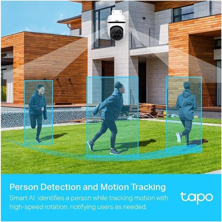 Produktbild TP-Link WLAN Aussenkamera mit 360° Schwenk-/Neigefunktion, Full HD & IP65 (1920 x 1080 Pixels)