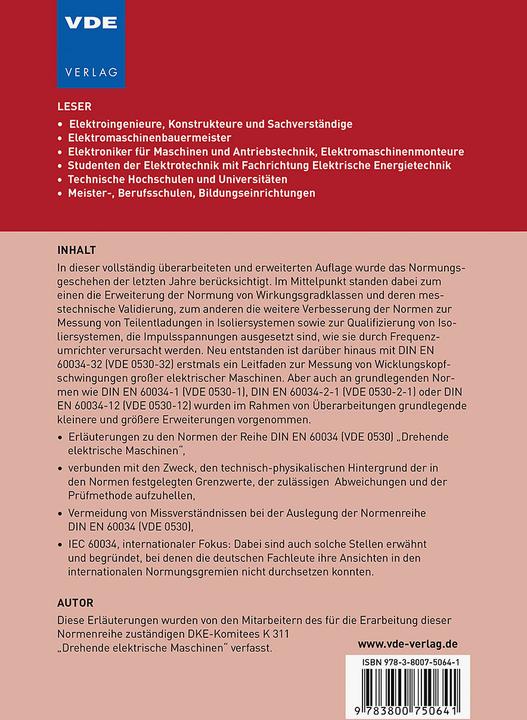 Image du produit Drehende elektrische Maschinen (Allemand, Bernd Ponick, 2020)