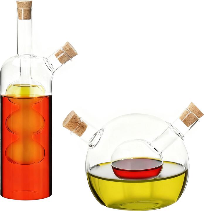 Relaxdays 2x oil & vinegar bottles