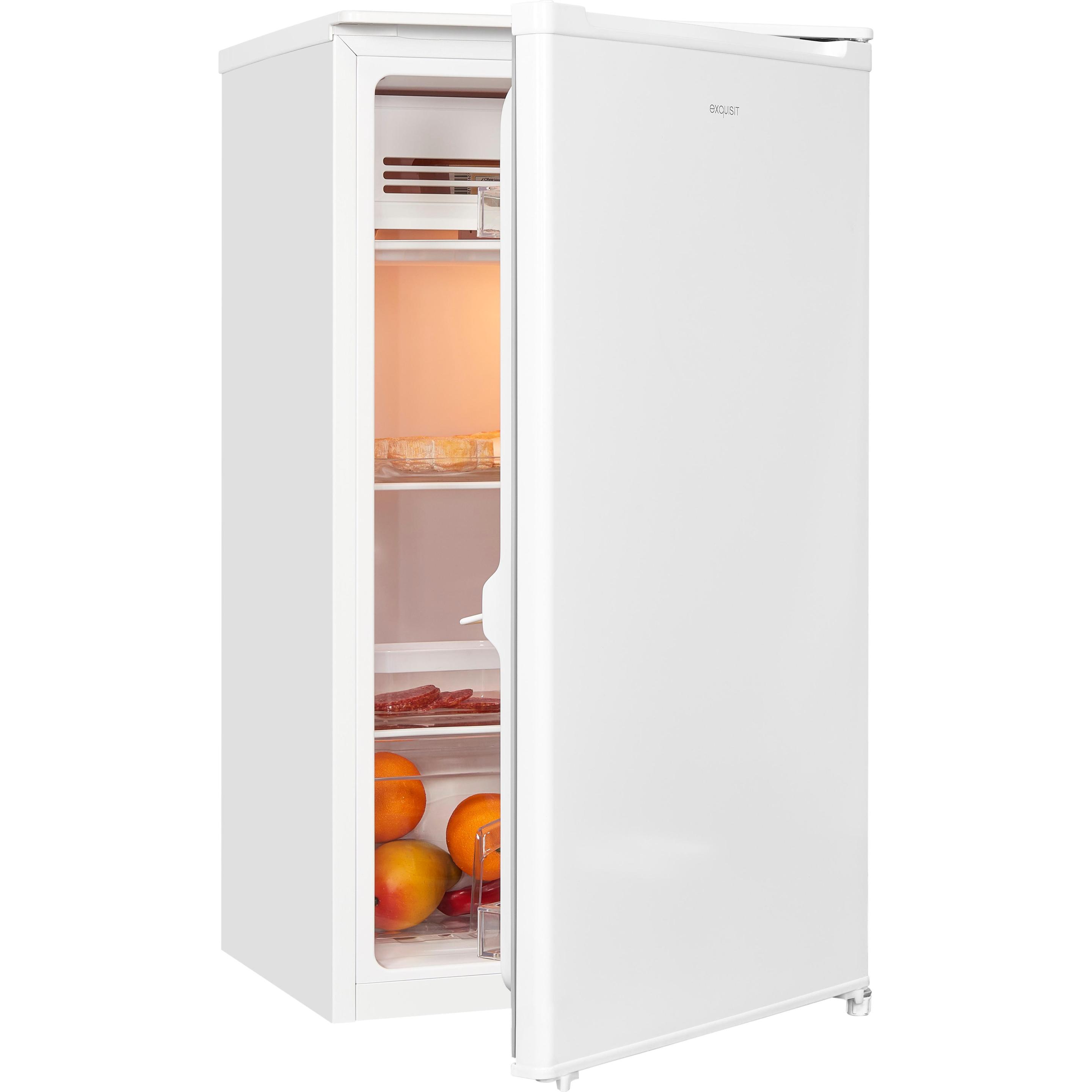Exquisit KS116-0-041E weiss, Kühlschrank Freistehend, Weiss