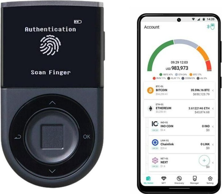 Produktbild D'cent Hardware Wallet Kryptowährung (Bitcoin, Ethereum Classic, Bitcoin Cash, Bitcoin Gold, Litecoin, Dash)