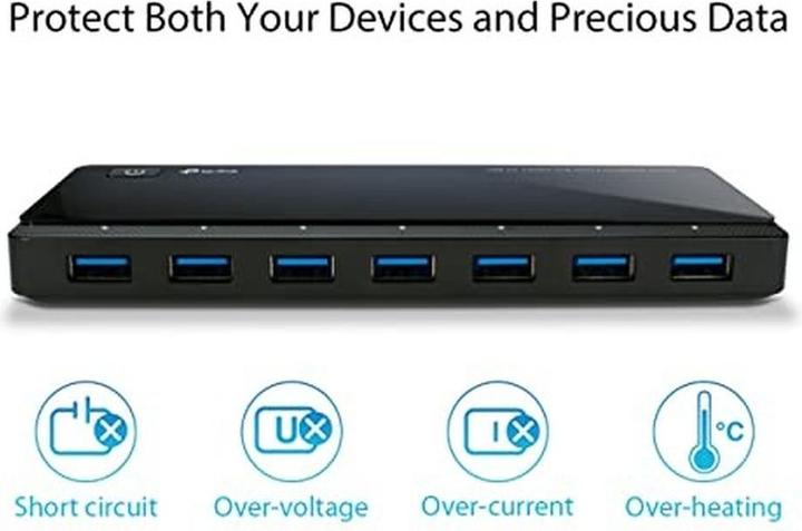 Produktbild TP-Link Uh720 (Micro USB, 7 Ports)