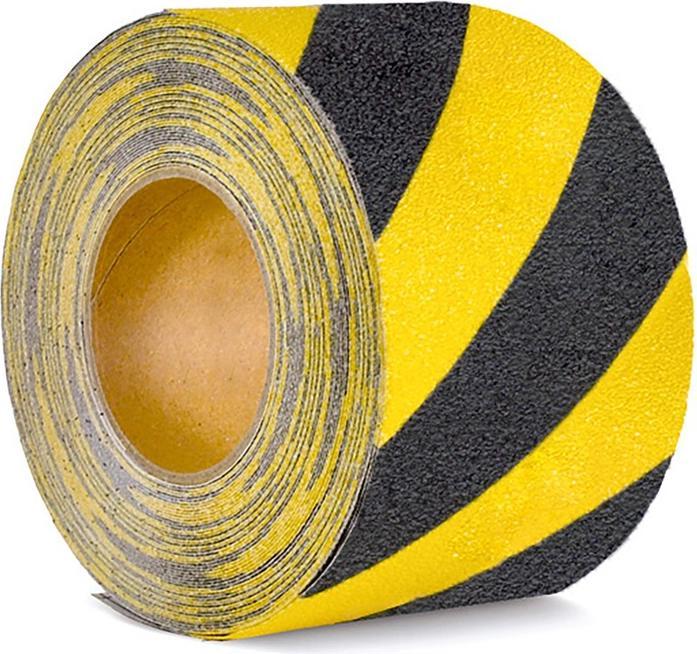 Image du produit Moravia Antidérapant 100 mm, noir-jaune Adhésif, rouleau de 18 m (100 mm)