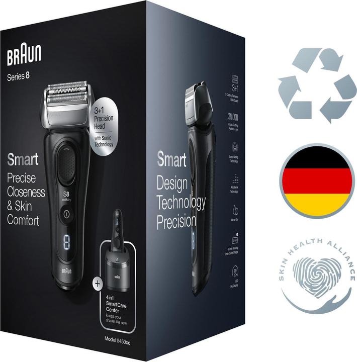 Actual product image Braun Series 8 8450cc electric shaver for men