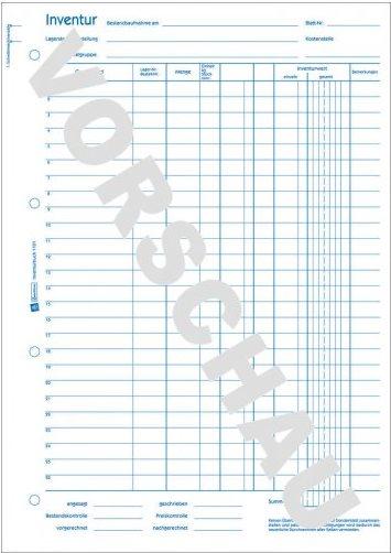 Produktbild Avery Inventurbuch (50 x)