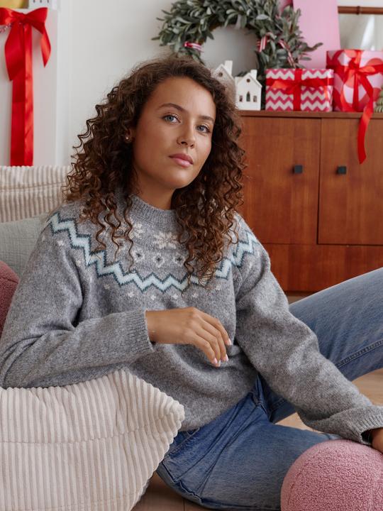 Produktbild Vertbaudet Eltern Pullover mit Norwegermuster Capsule für Weihnachten (S)
