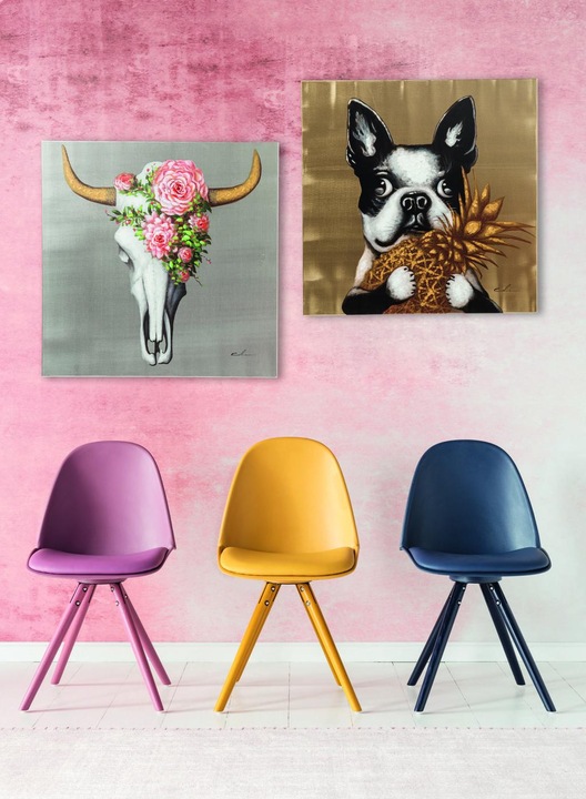 Produktbild Kare Design Bild Touched Dog with Pineapple 80x80cm (80 x 80 cm)