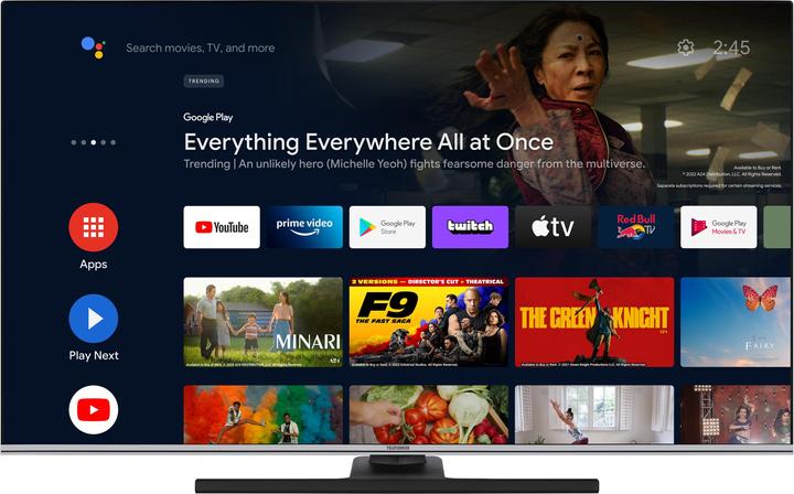 Actual product image Telefunken QU55AN900M (139 cm (55 inch), black, UltraHD/4K, triple tuner, SmartTV, Android operating system) (55", QLED, 4K, 2023)